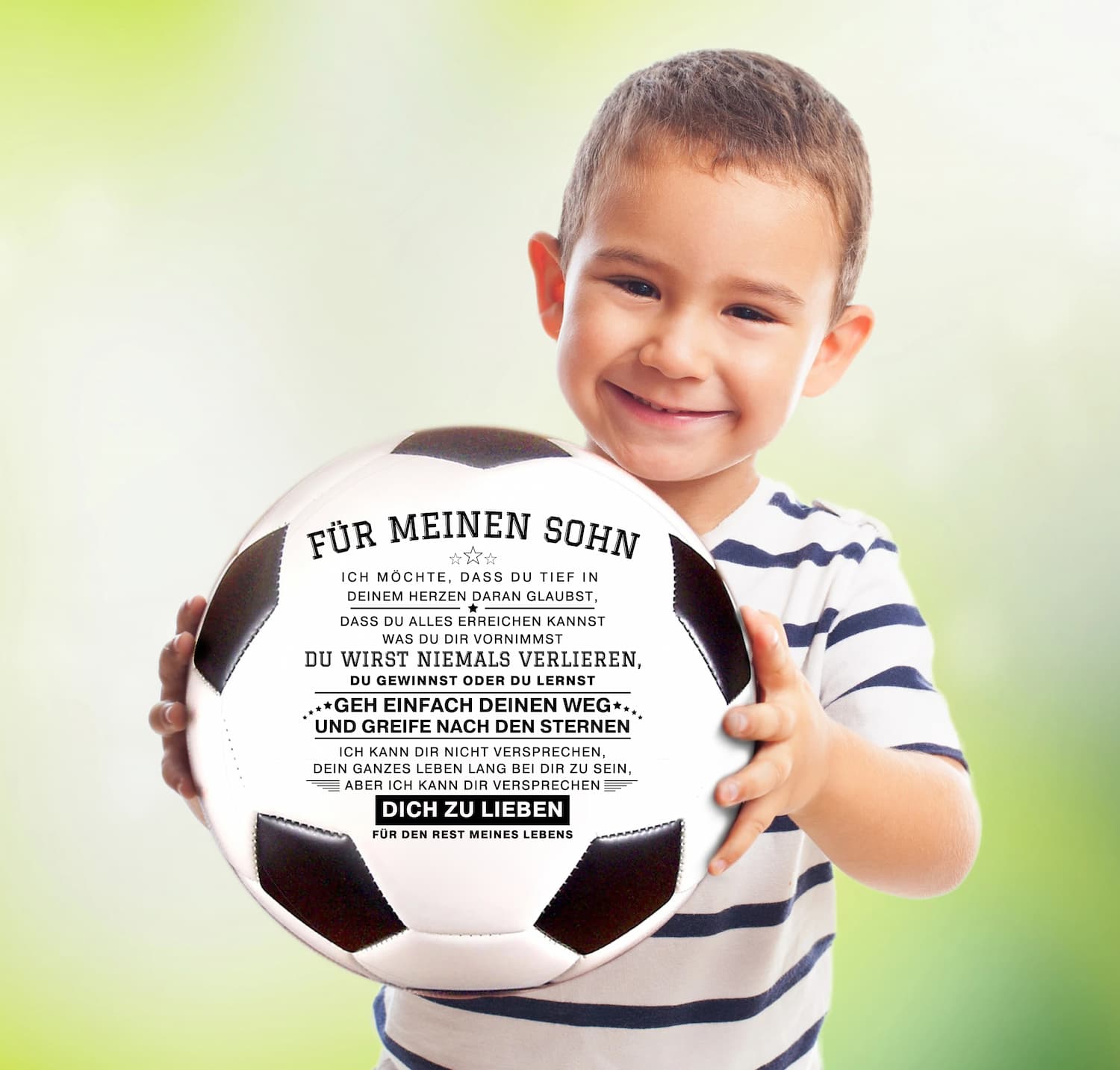 Für meinen Sohn – Einzigartiger Fußball mit besonderer Botschaft